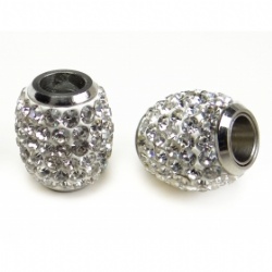Stainless steel Magnetic clasp with CZ crystal