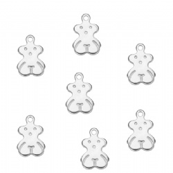 Stainless steel Pendant charms 7x11x1mm
