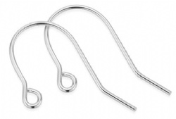 925 Sterling silver Plain French ear wire