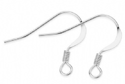 Sterling Silver Ear wire With Ball End