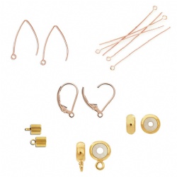 VACUUM PLATED GOLD AND ROSE GOLD FINDINGS