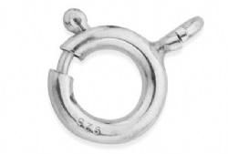 925 Sterling silver spring ring clasp findings 5mm