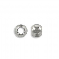 Stainless steel bead with pattern round