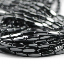 5X12mm Hematite beads16 inch per string