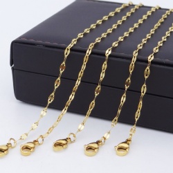 Stainless steel 304 Lip chain  jewelry necklaces