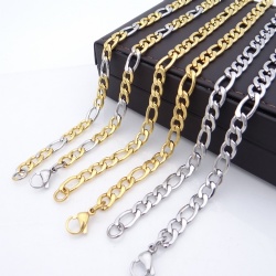Stainless Steel 304 Figaro Chain jewellery necklaces