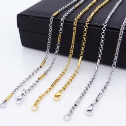 Stainless steel 304 Rolo chain fashion jewelry necklaces