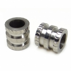 Stainless steel large hole beads