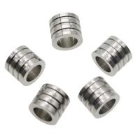 Stainless steel large hole beads