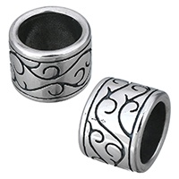 Stainless steel large hole beads