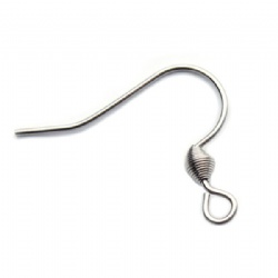 Stainless steel Fish hook Steel Earwire spring cord