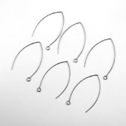 Stainless Steel Almond Shape Ear Wires